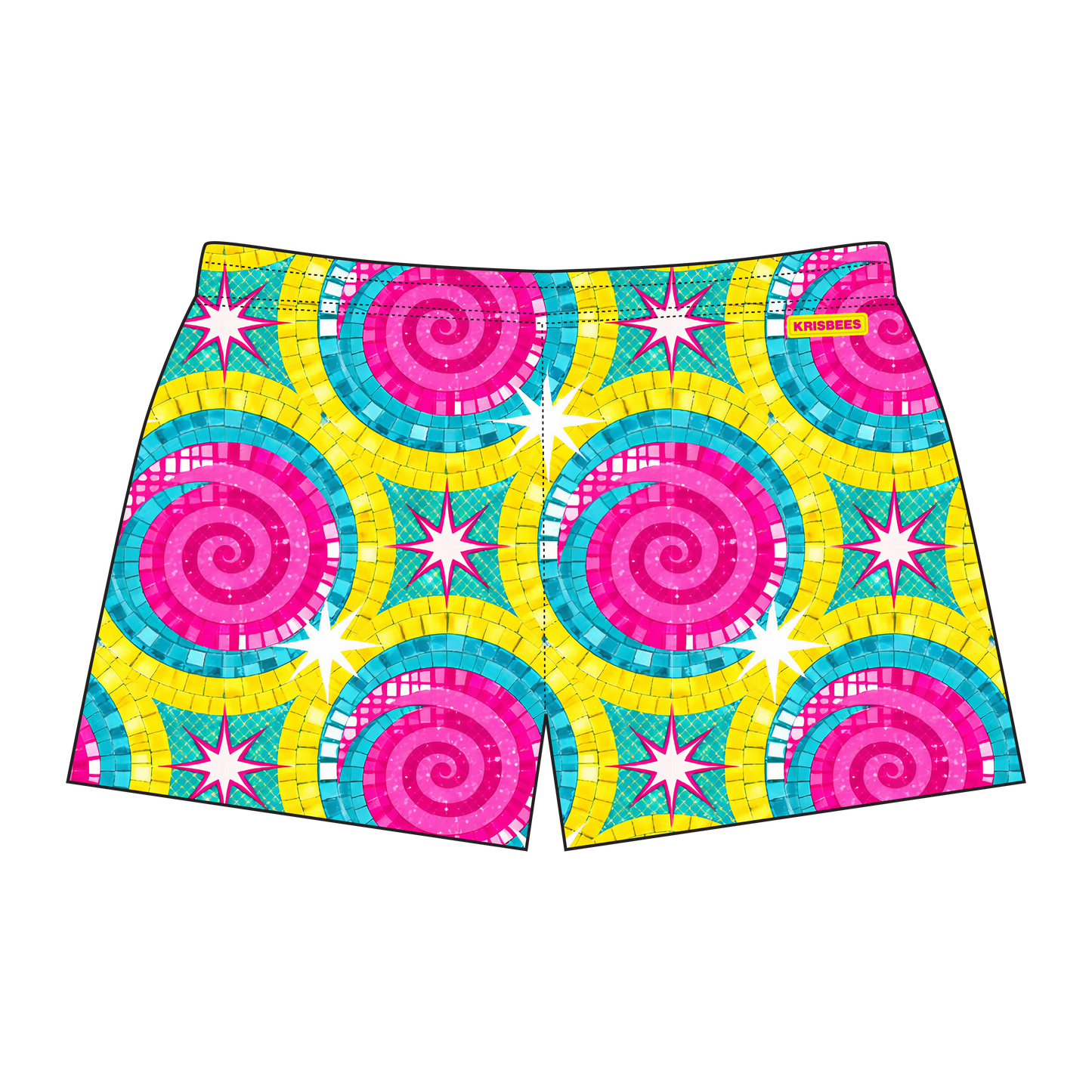Goldilocks Bear Shorts - Disco Mozaic
