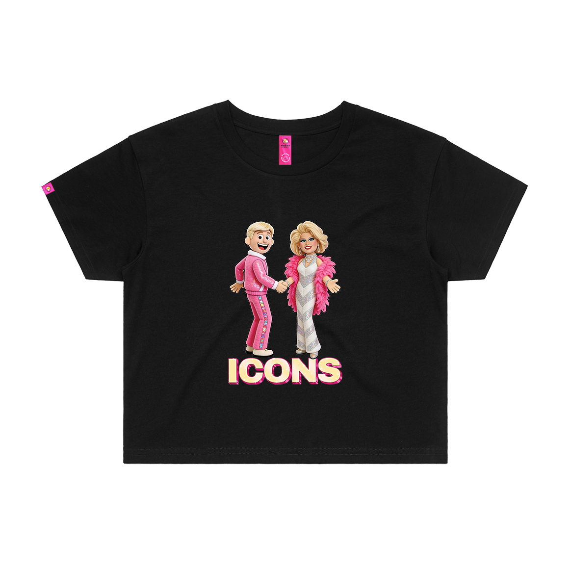 ICONS Carlotta and Bob Downe Crop Top