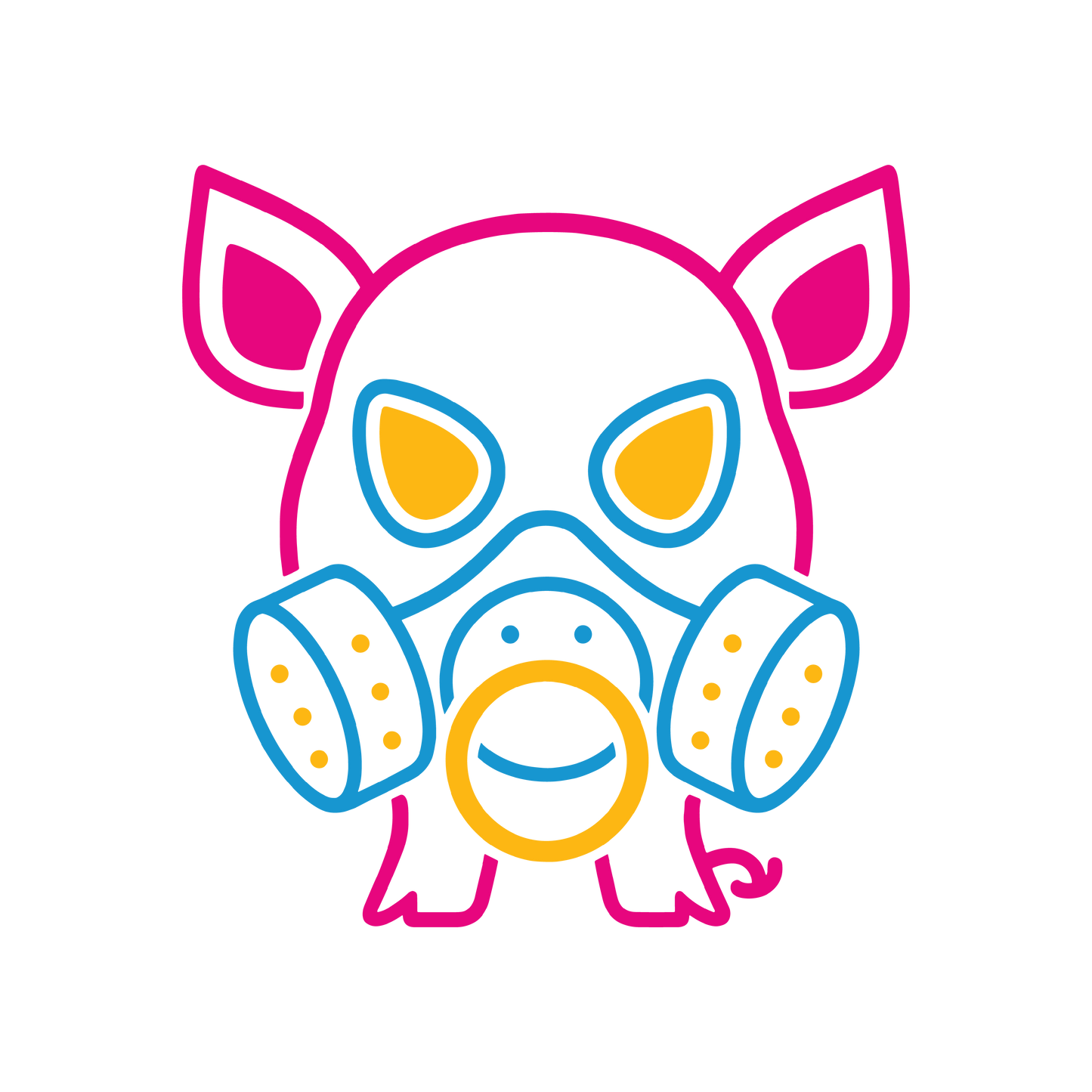 Gas Mask Pig Singlet