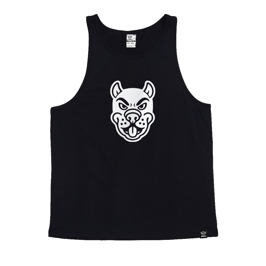 Best Pup Blk + Wht Singlet