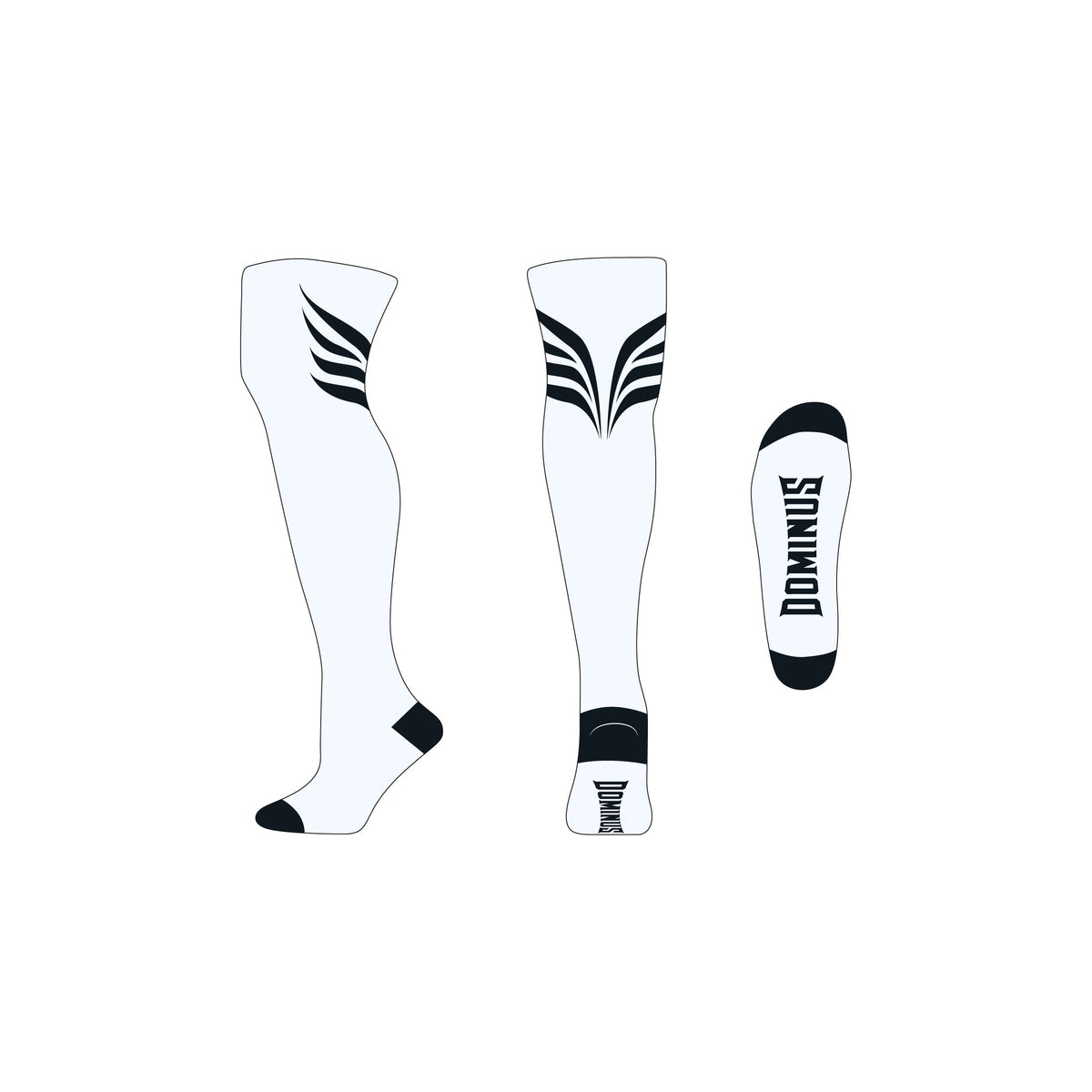 Thigh Slut Dominus Socks - Wings - Pre Order Ship Mid Nov