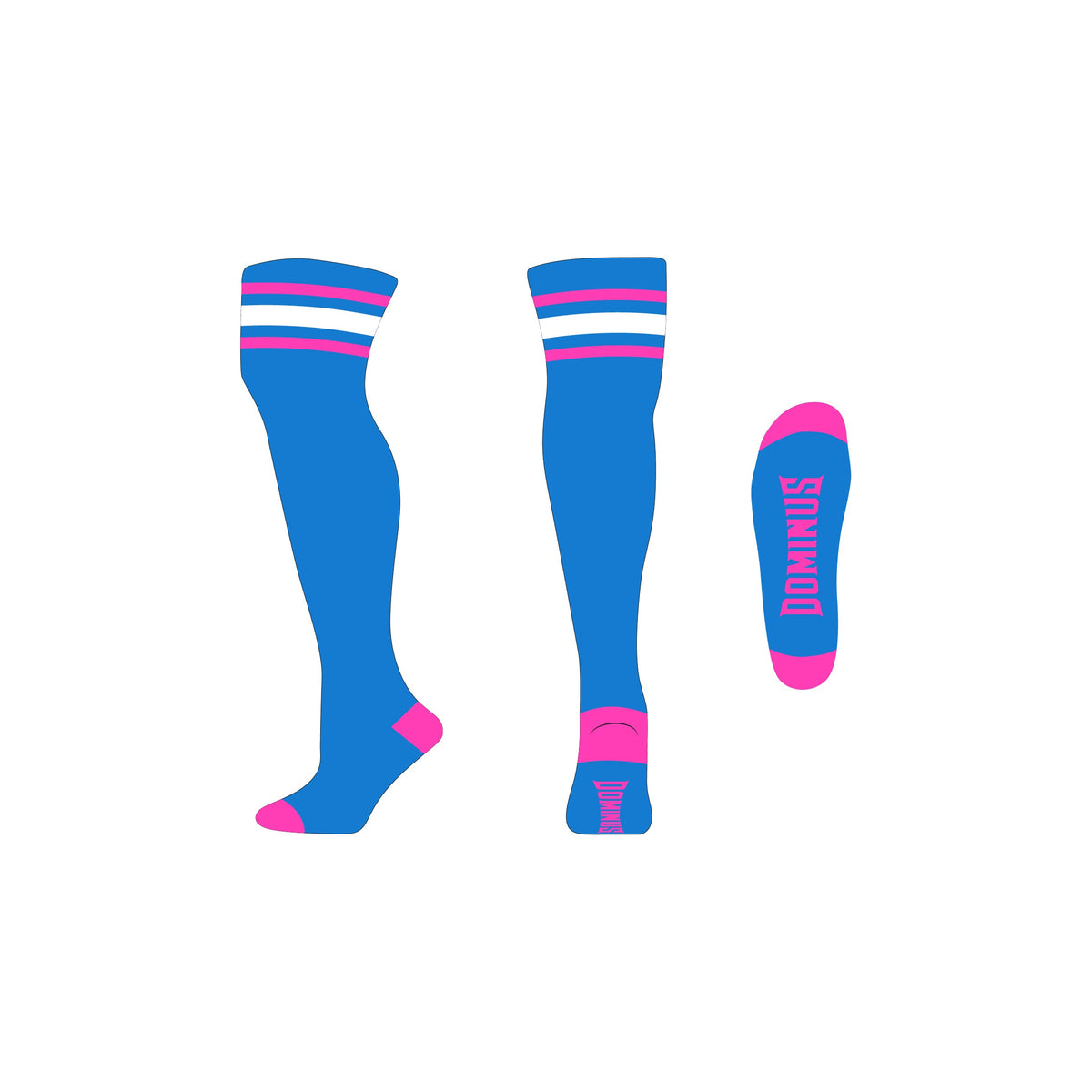 Thigh Slut Dominus Socks - Slut Stripes - Pre Order Ship Mid Nov