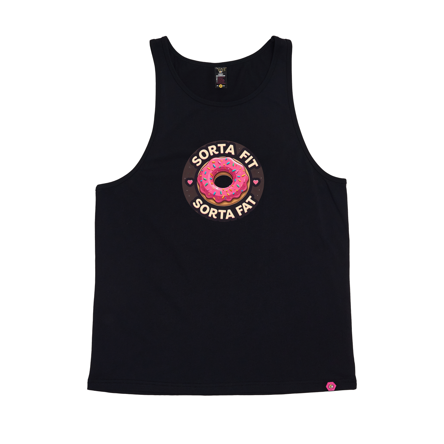 Sorta Fit Sorta Fat Donut Icon Singlet