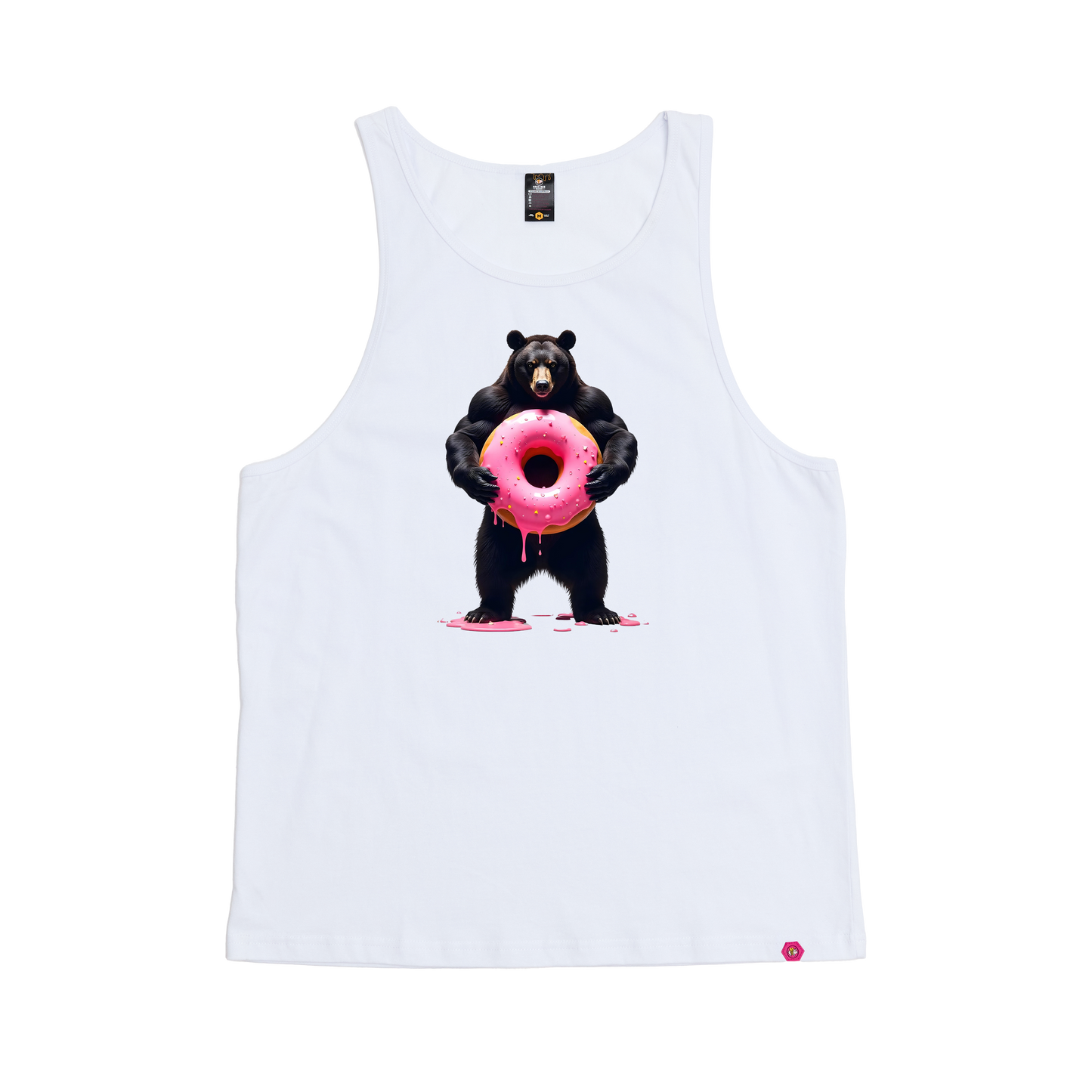 Sticky Donut Bear Hole Singlet