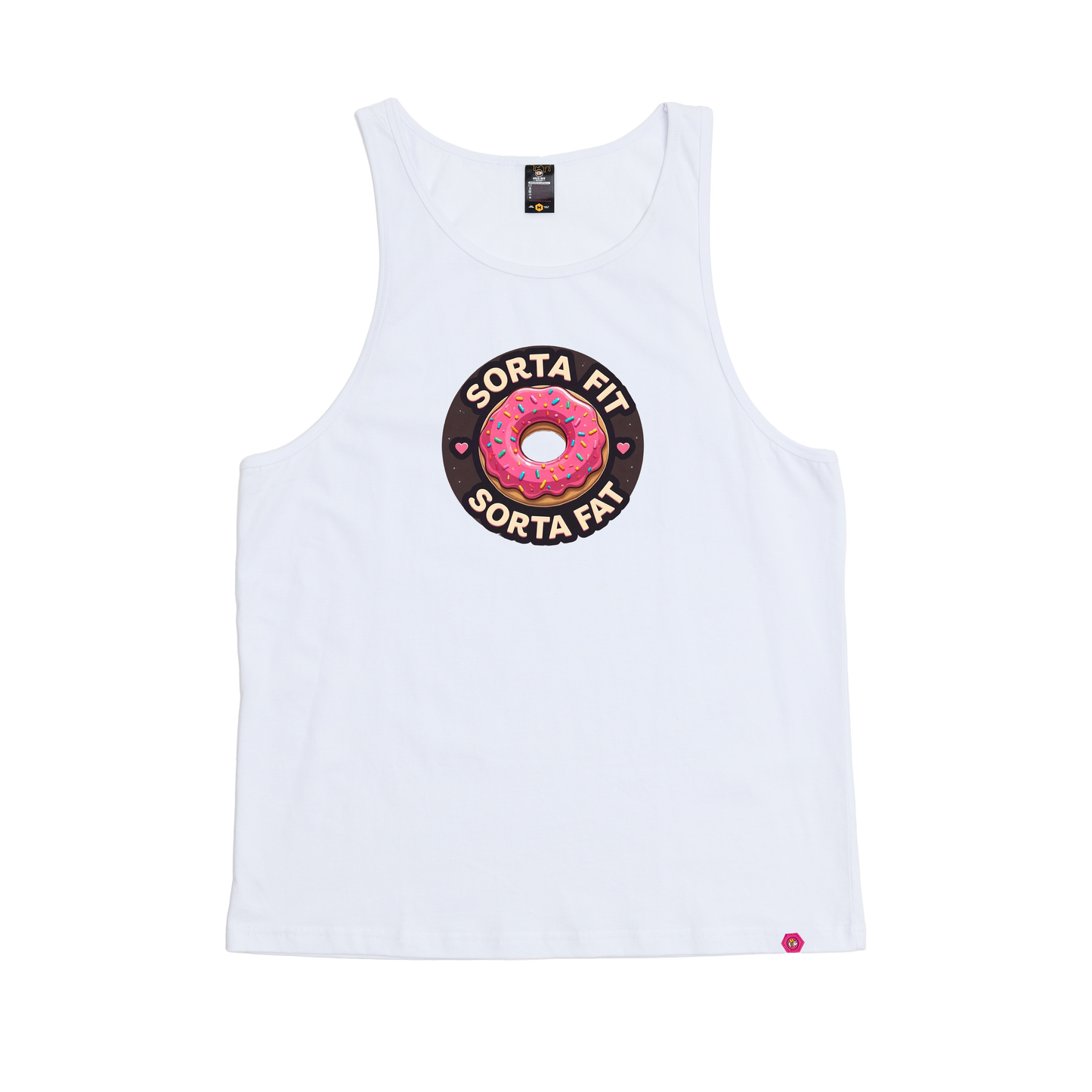 Sorta Fit Sorta Fat Donut Icon Singlet