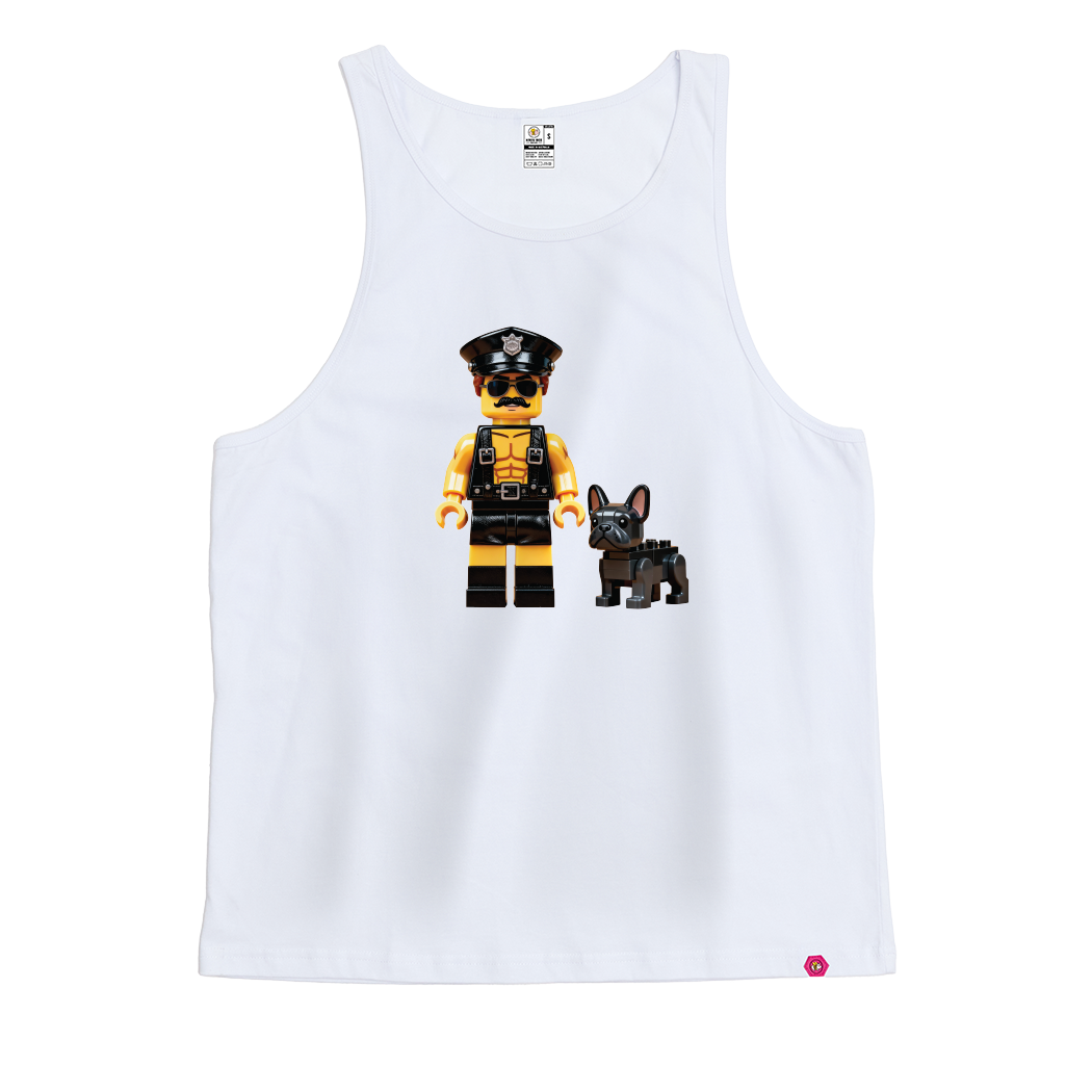 An Officer and His Dog Singlet