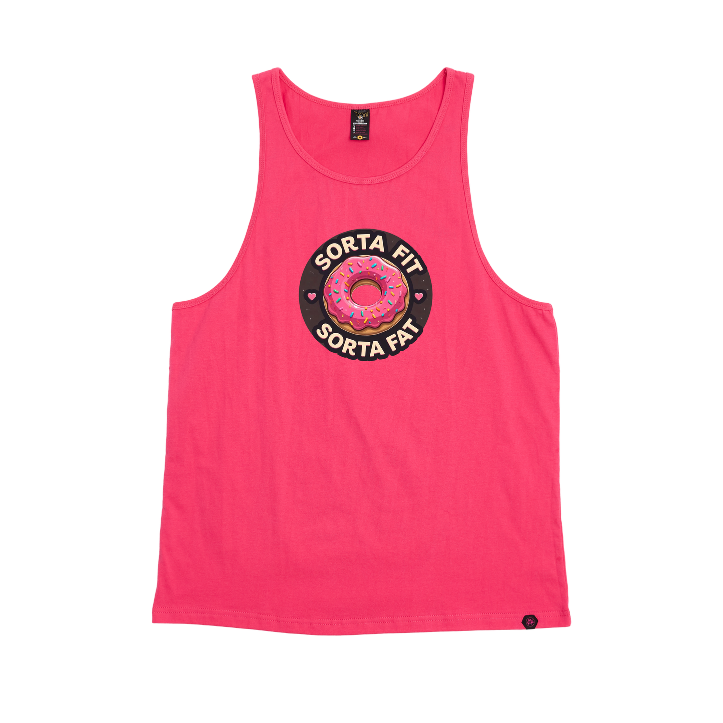 Sorta Fit Sorta Fat Donut Icon Singlet
