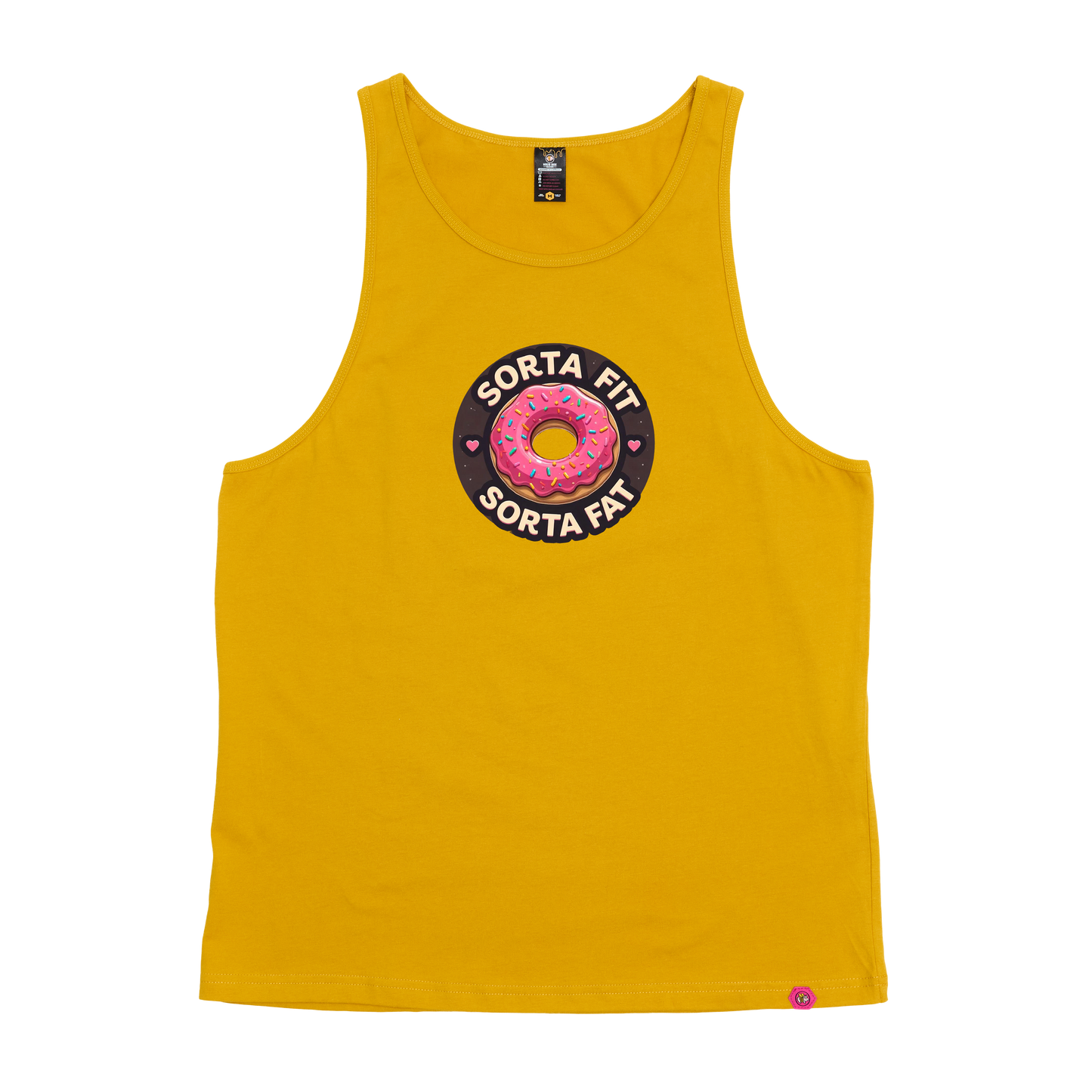 Sorta Fit Sorta Fat Donut Icon Singlet