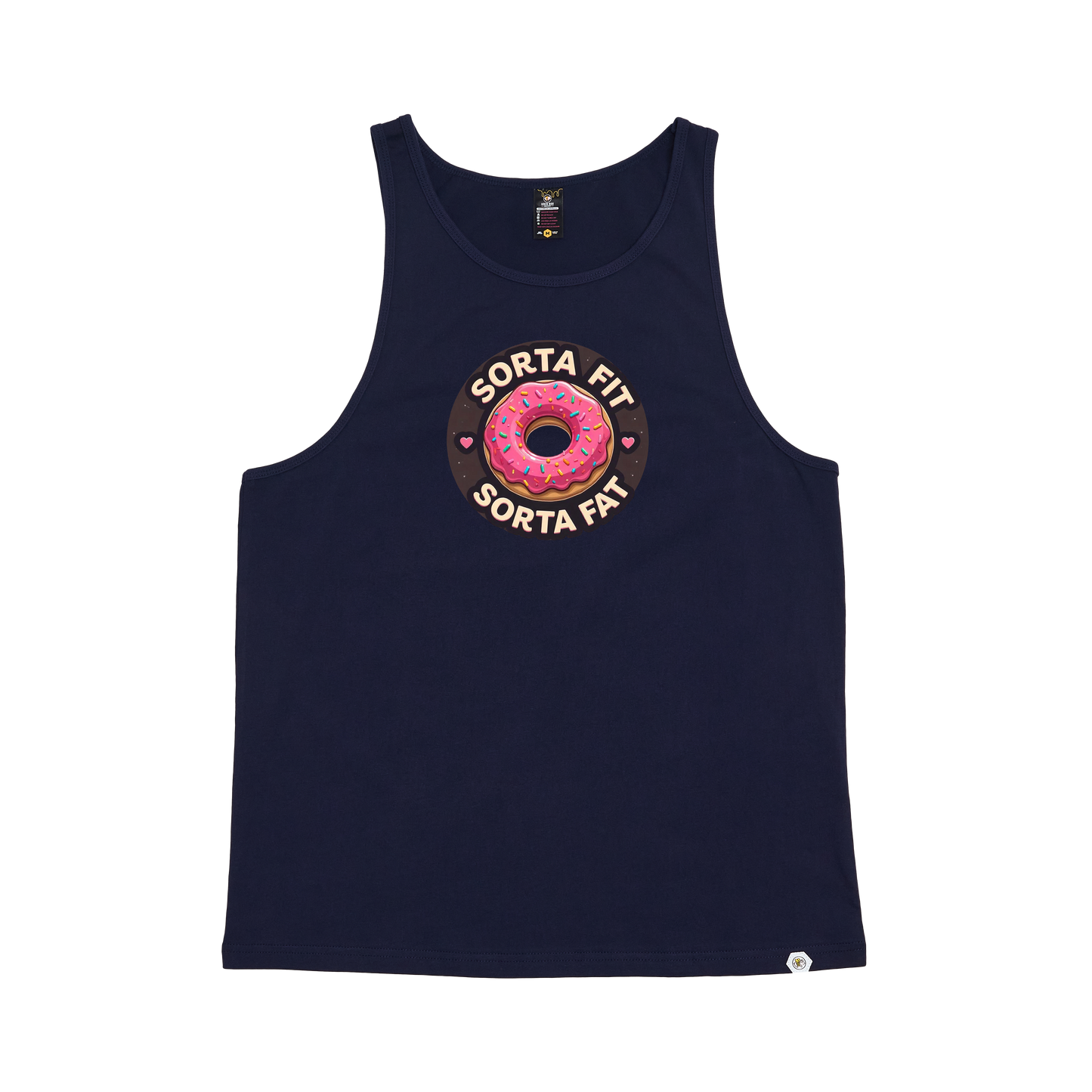 Sorta Fit Sorta Fat Donut Icon Singlet