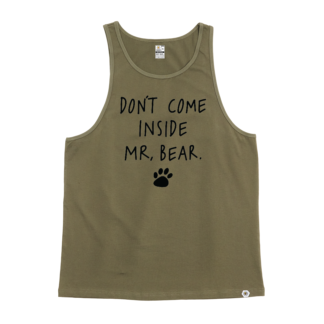Don't come inside Mr Bear Singlet