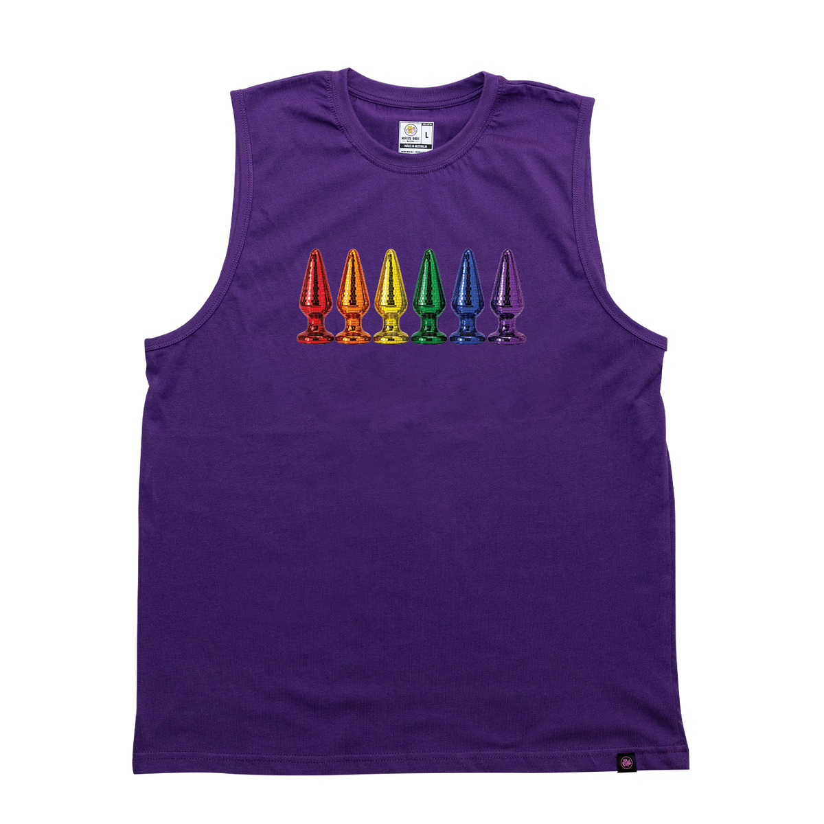 Disco Plug Rainbow Tank Top