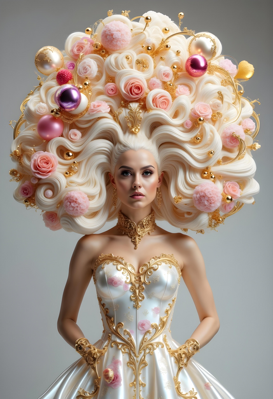 Jewels and Roses Art Print