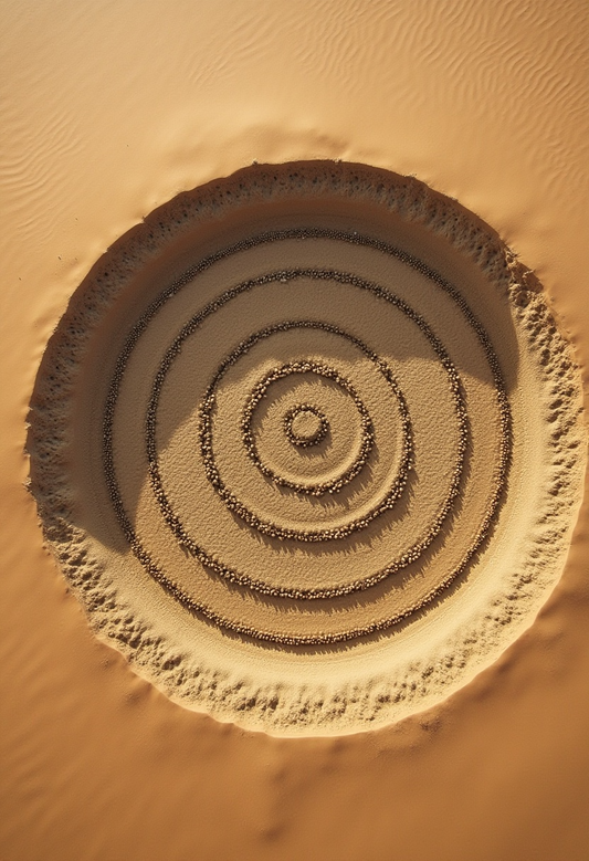 Desert Circle Art Print