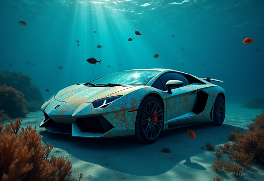 Underwater Stallion Art Print
