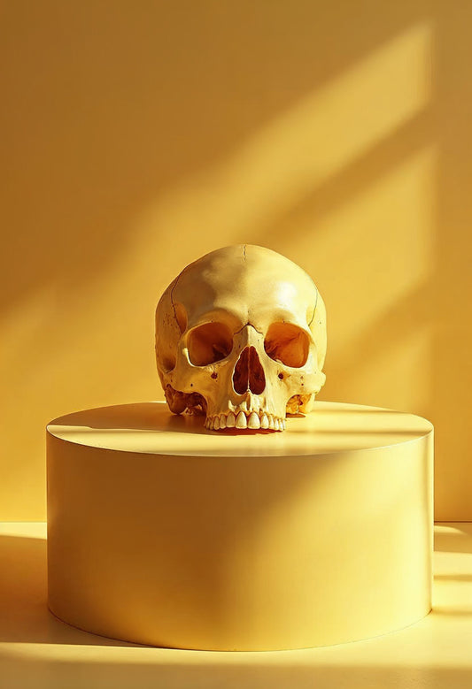 Yellow Skull Art Print