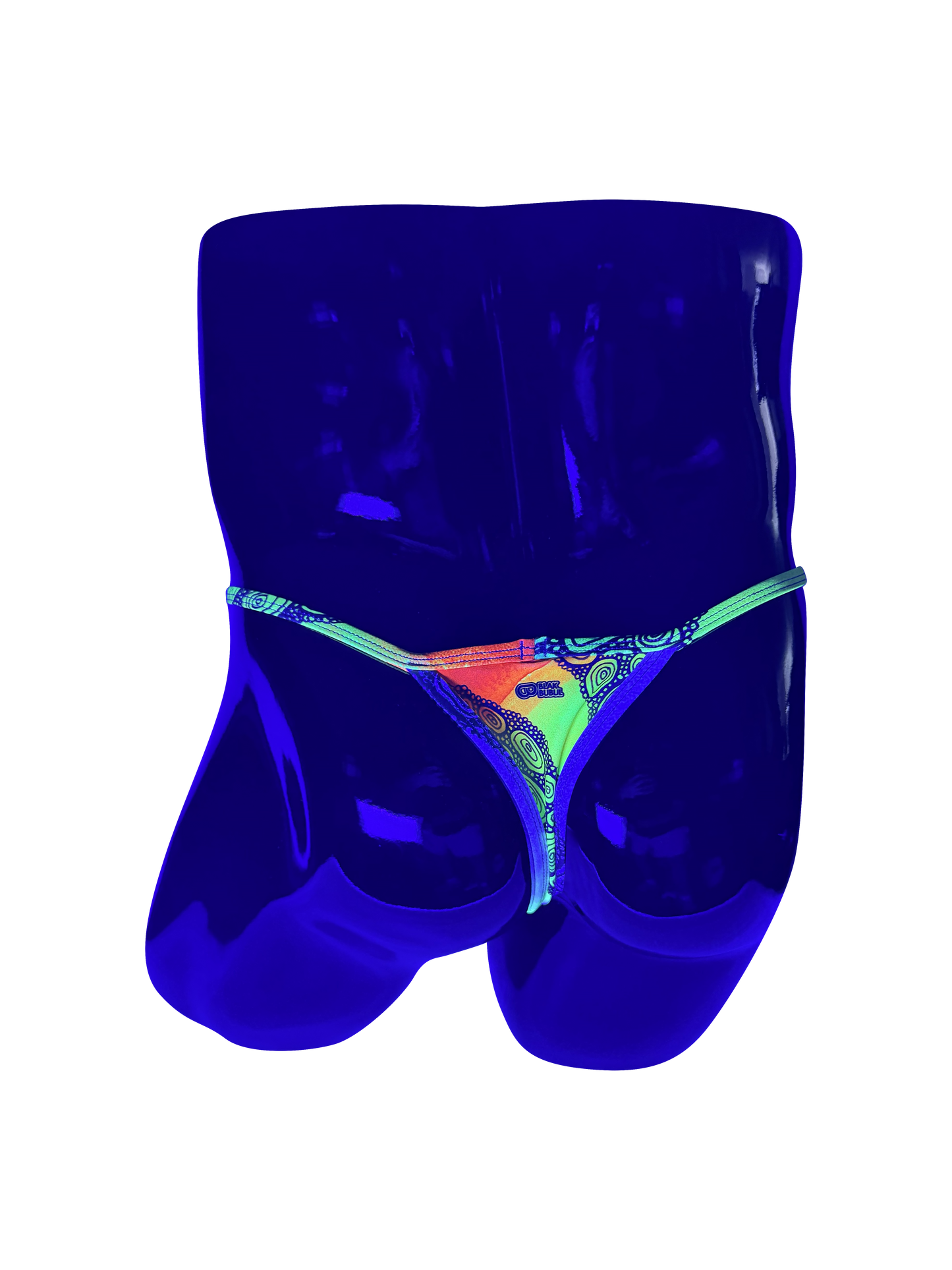 KRISBEES G-Swim - Blak Bubul Bubbles of Love - Thong / G-String - Official Collab