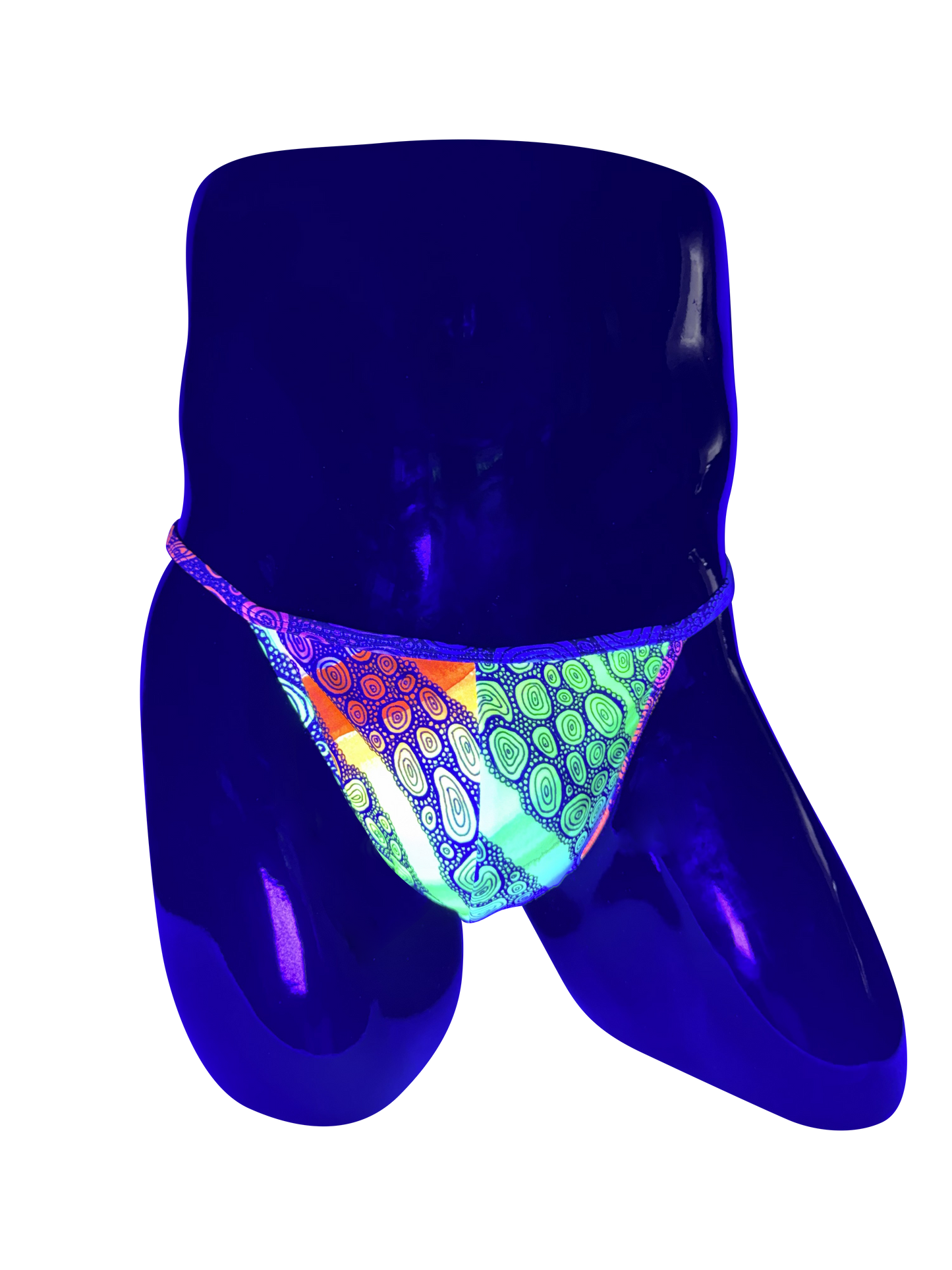 KRISBEES G-Swim - Blak Bubul Bubbles of Love - Thong / G-String - Official Collab