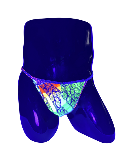 KRISBEES G-Swim - Blak Bubul Bubbles of Love - Thong / G-String - Official Collab