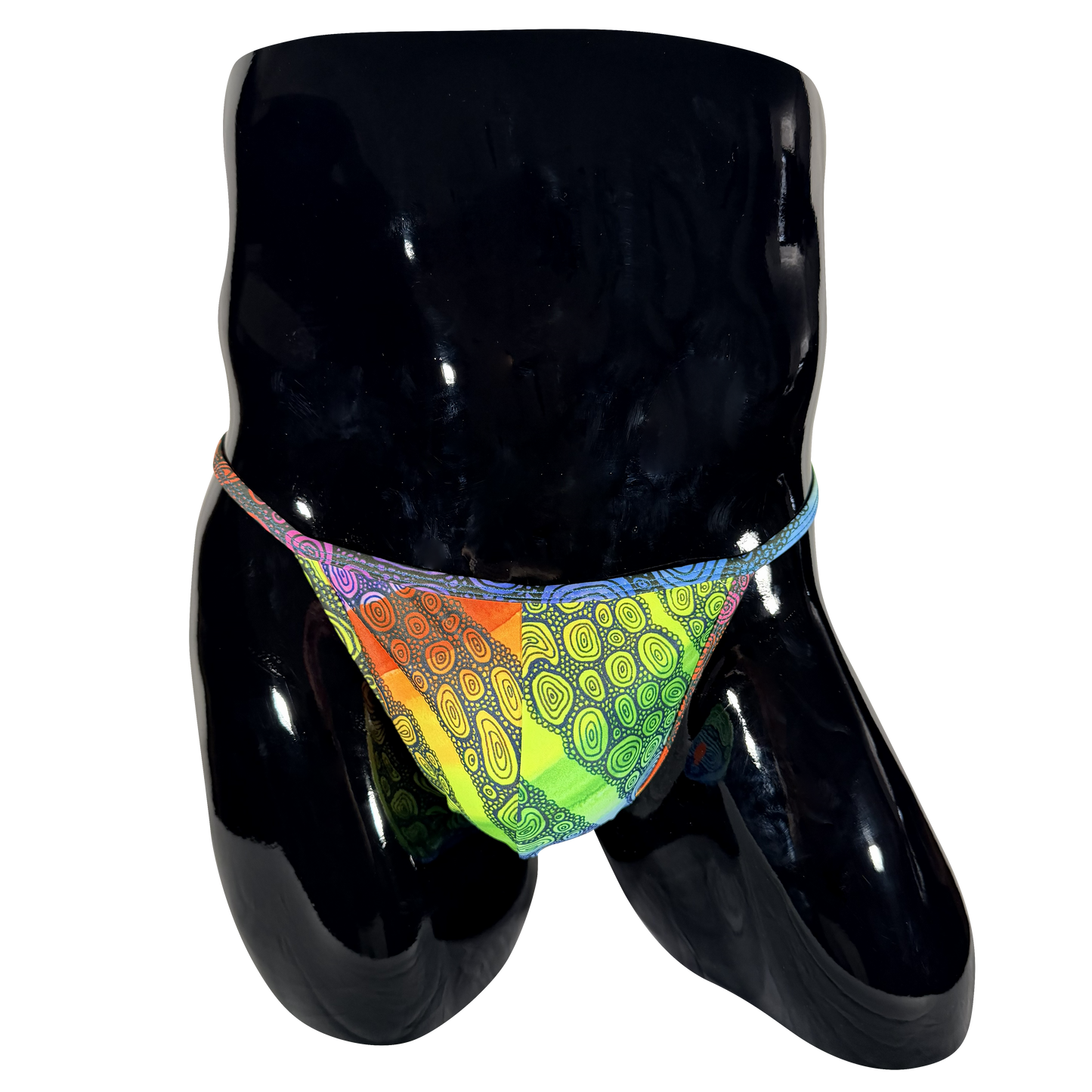 KRISBEES G-Swim - Blak Bubul Bubbles of Love - Thong / G-String - Official Collab