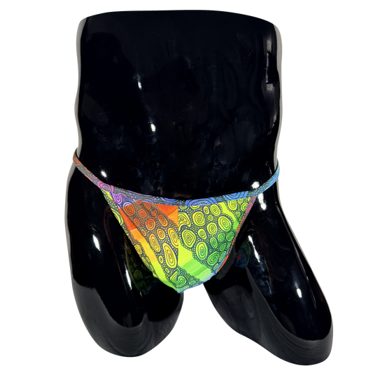 KRISBEES G-Swim - Blak Bubul Bubbles of Love - Thong / G-String - Official Collab