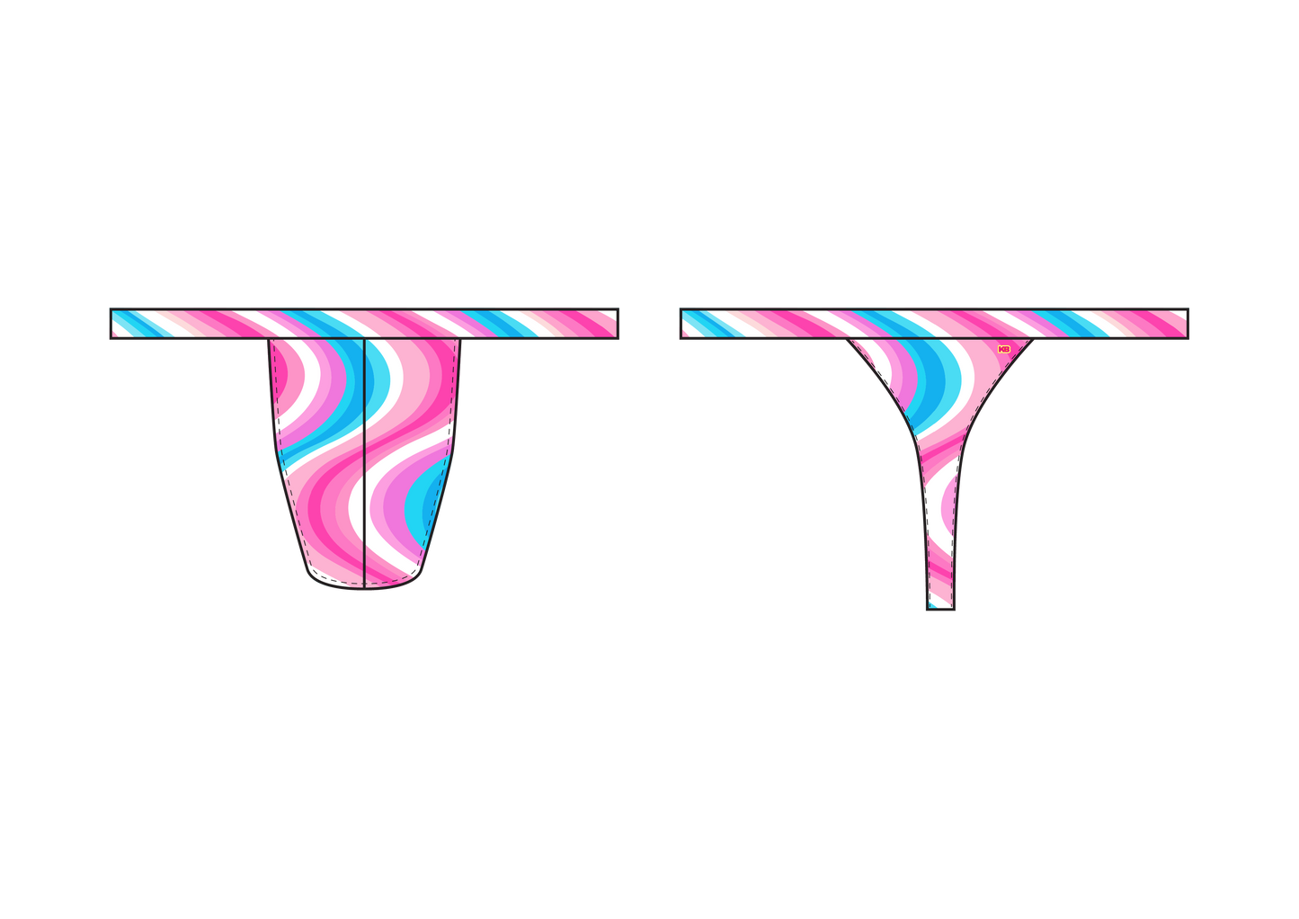 KRISBEES G-Swim - Candy Current - Thong / G-String