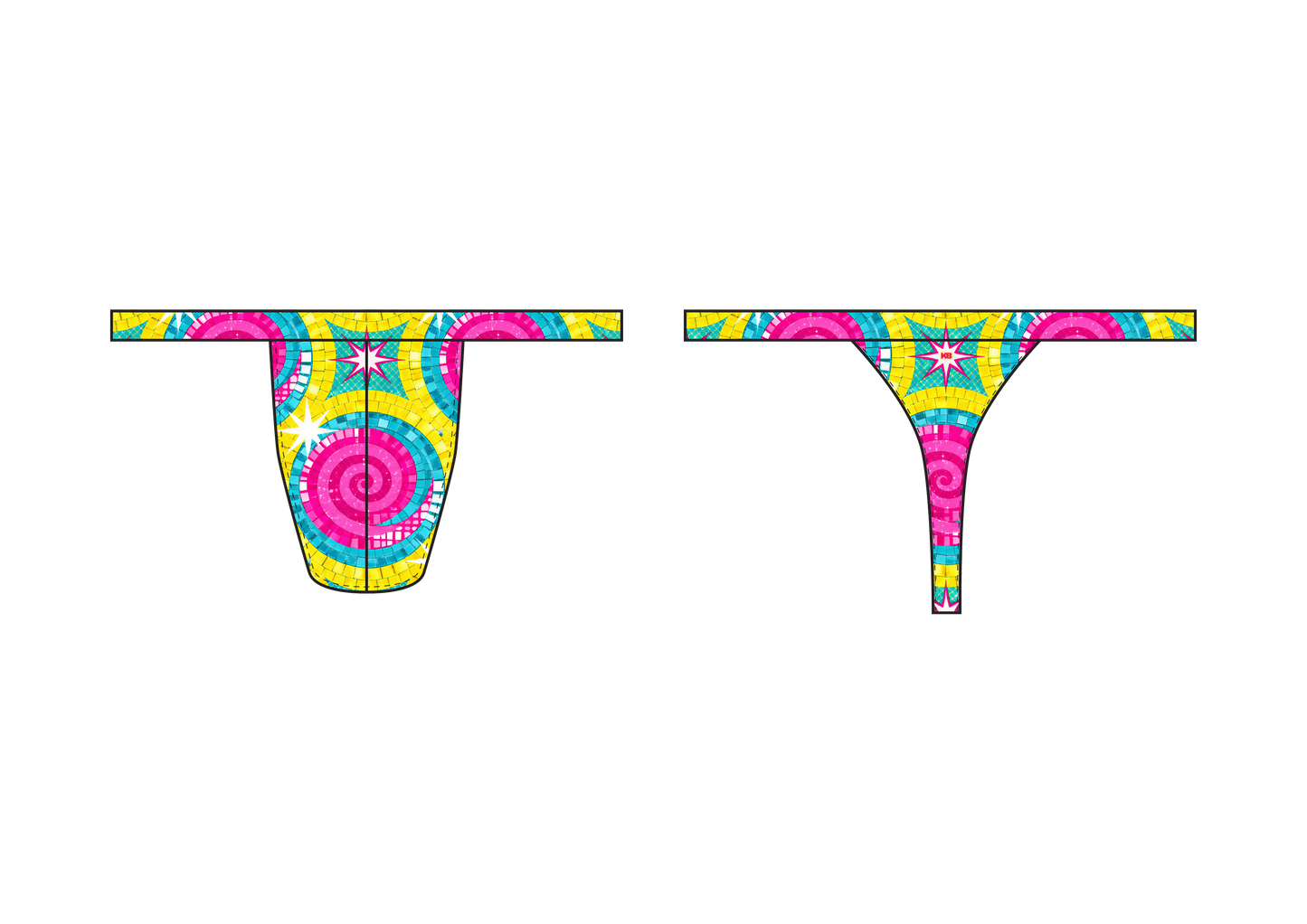 KRISBEES G-Swim - Disco Mozaic - Thong / G-String