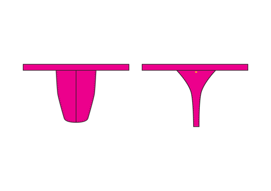 KRISBEES G-Swim - Bubblegum Splash - Thong / G-String
