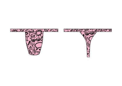 KRISBEES G-Swim - Creative Chaos - Thong / G-String - Official Collab