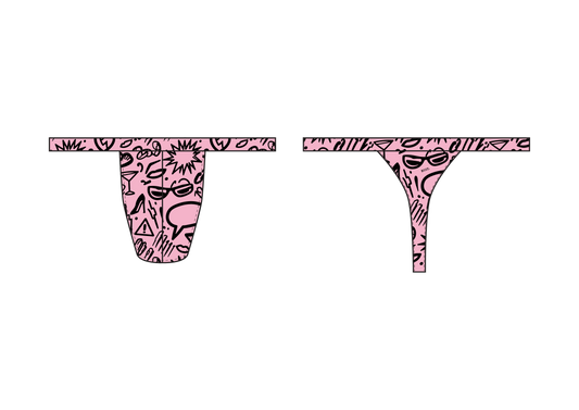 KRISBEES G-Swim - Creative Chaos - Thong / G-String - Official Collab