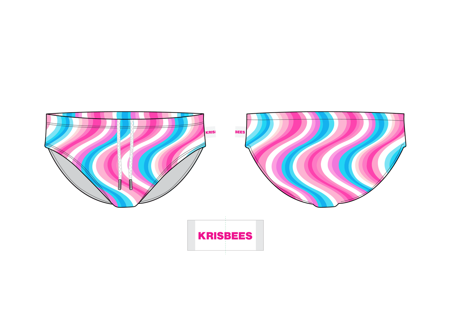 KRISBEES Swimwear - Candy Current