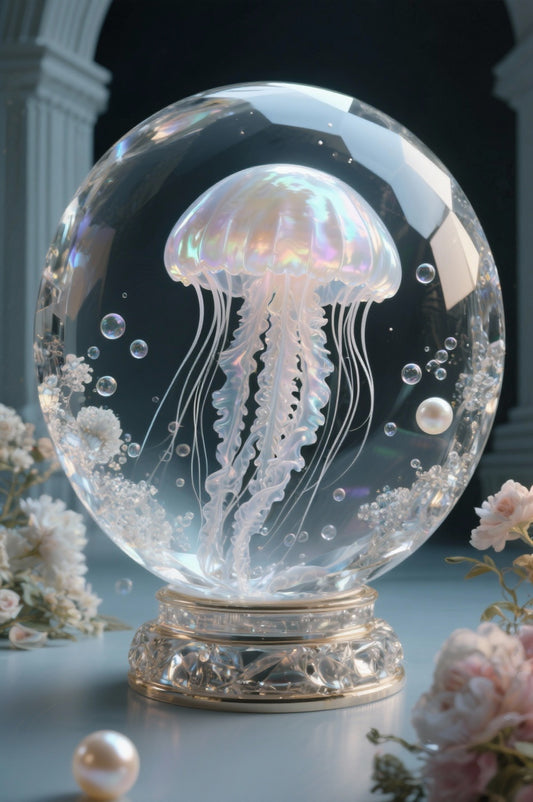 Pearled Jellyfish Art Print