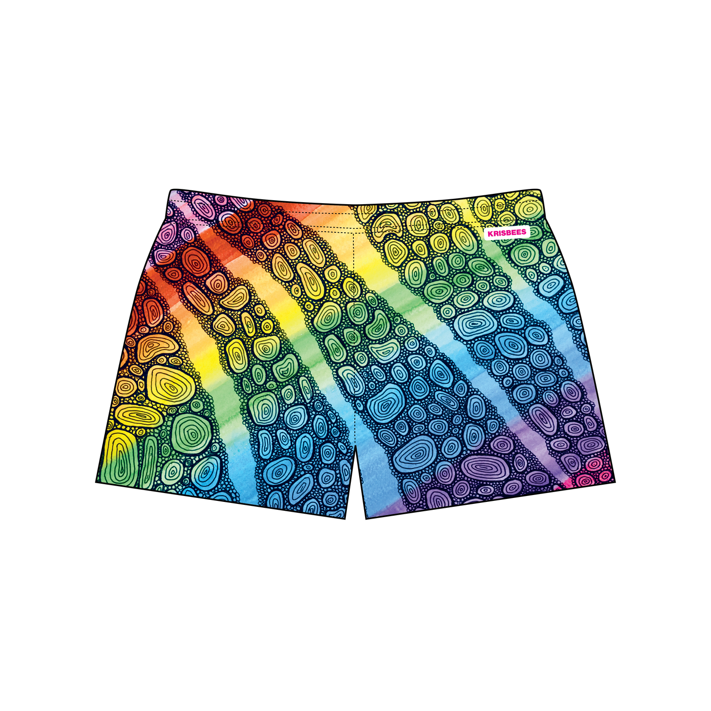 Goldilocks Bear Shorts - Blak Bubul Bubbles of Love - Official Collab