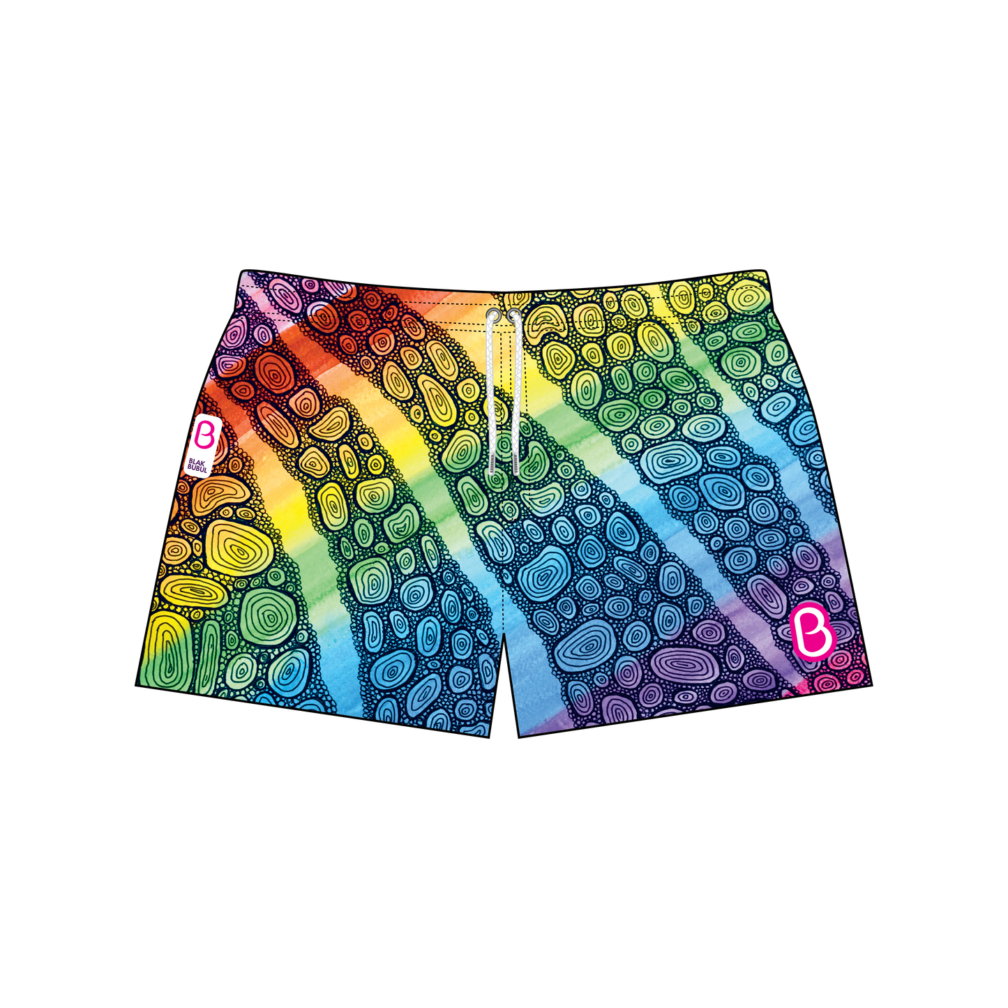 Goldilocks Bear Shorts - Blak Bubul Bubbles of Love - Official Collab