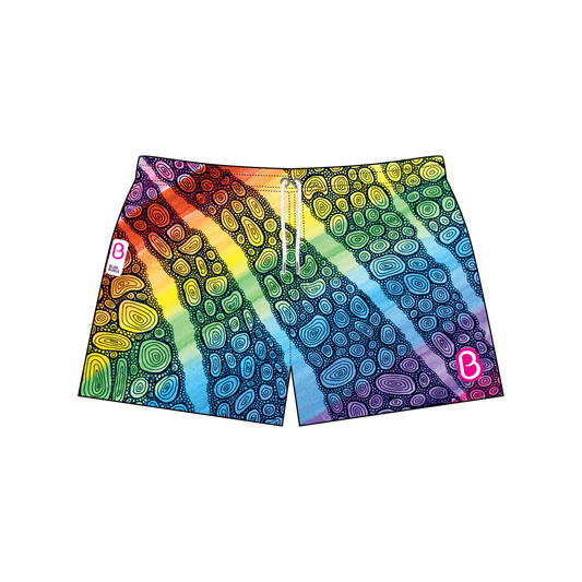 Goldilocks Bear Shorts - Blak Bubul Bubbles of Love - Official Collab