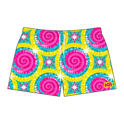 Goldilocks Bear Shorts - Disco Mozaic