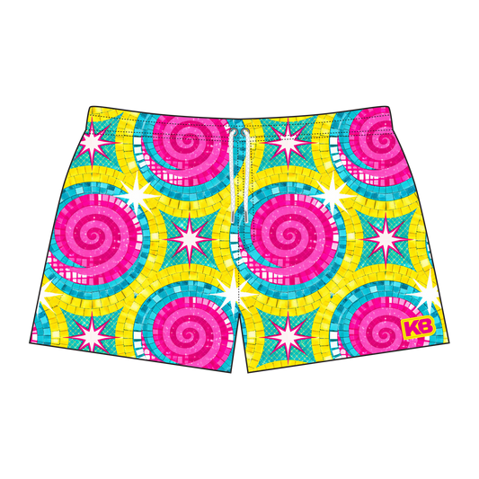 Goldilocks Bear Shorts - Disco Mozaic
