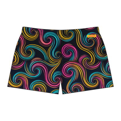 Goldilocks Bear Shorts - Electric Swirl