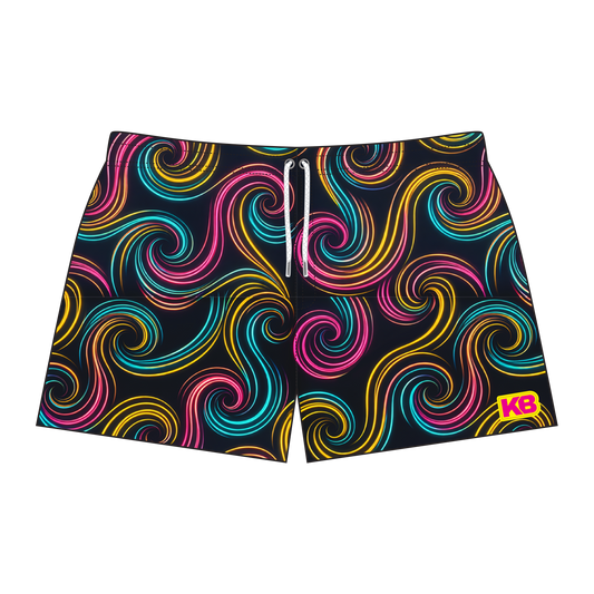 Goldilocks Bear Shorts - Electric Swirl