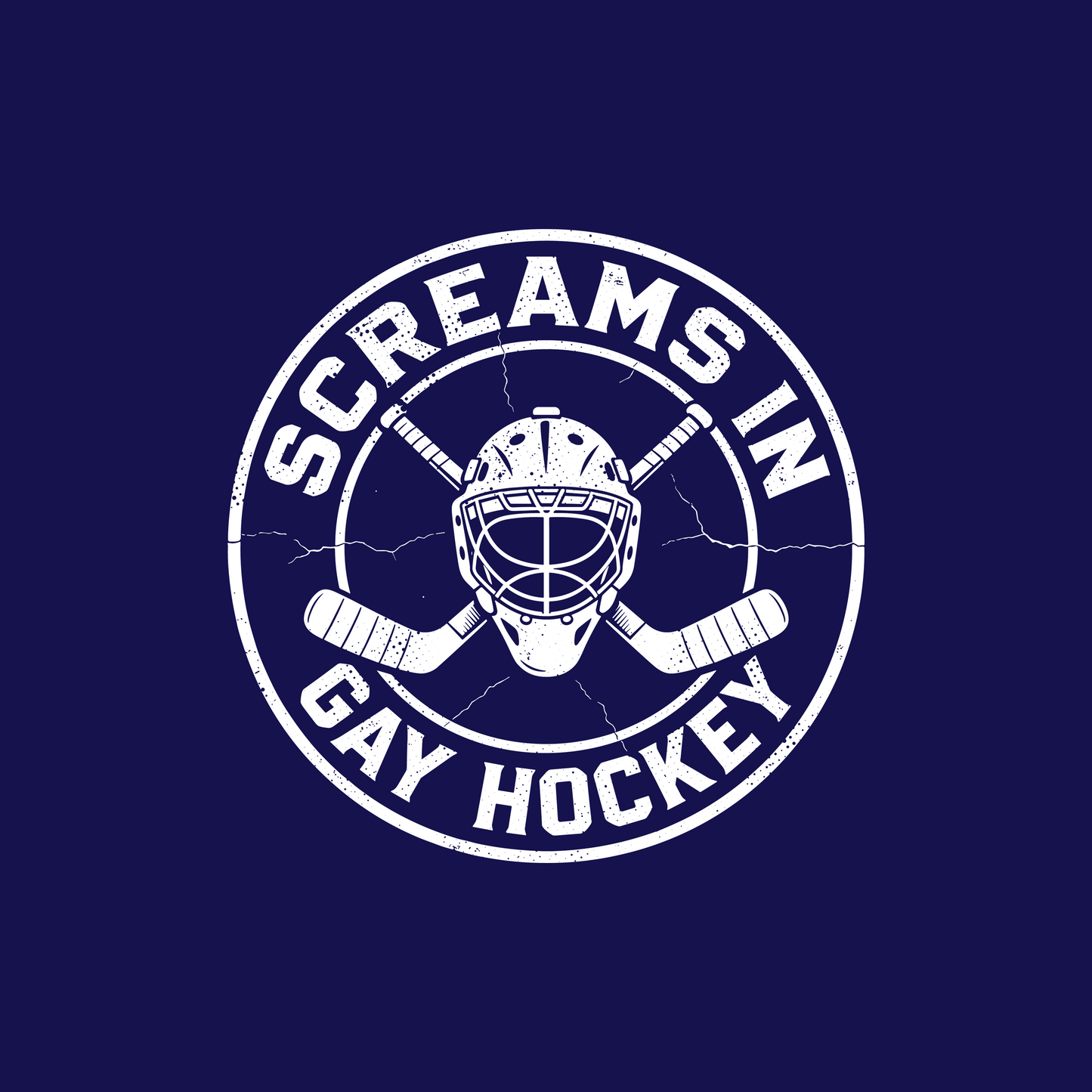 Screams in Gay Hockey Singlet