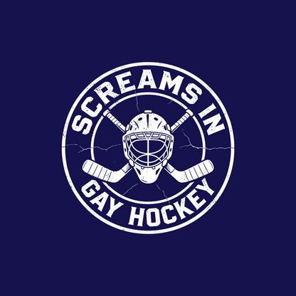 Screams in Gay Hockey Singlet