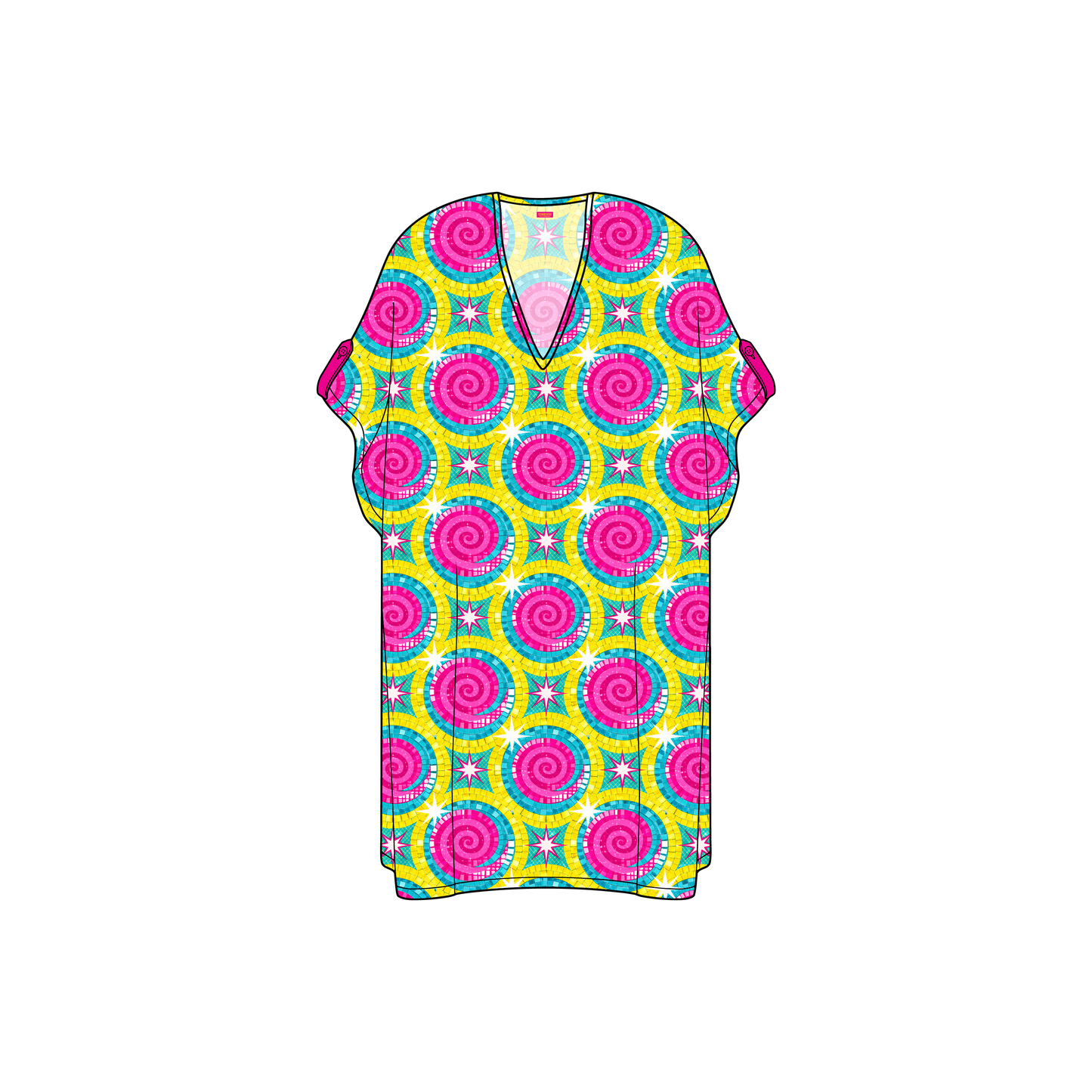 Disco Mozaic Kaftan Viscose Lenzing™ Ecovero™