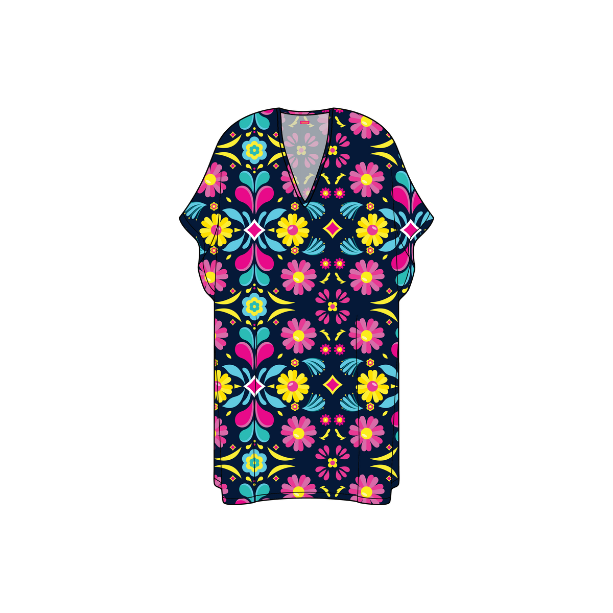 Midnight Bloom Kaftan Chiffon - Pre Order