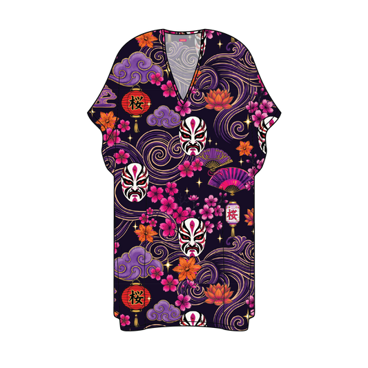 Neon Kabuki Kaftan Chiffon - Pre Order