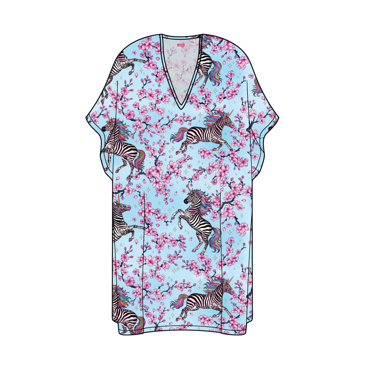 Zakura Zebracorn Kaftan Chiffon - Pre Order