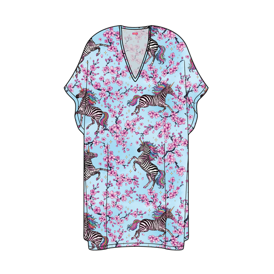 Zakura Zebracorn Kaftan Chiffon - Pre Order