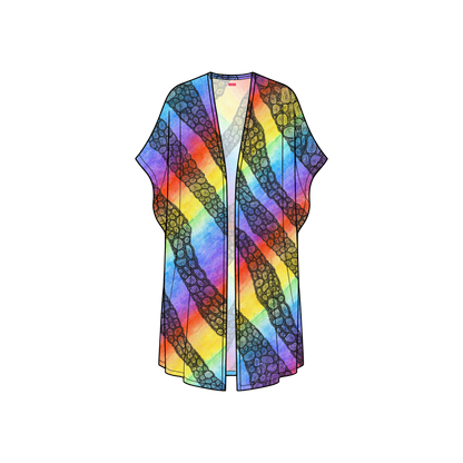 Bubbles of Love Kimono Viscose Lenzing™ Ecovero™