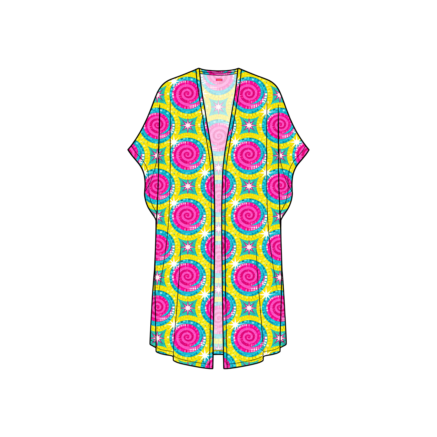 Disco Mozaic Kimono Chiffon