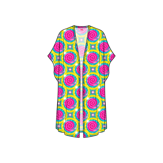 Disco Mozaic Kimono Chiffon