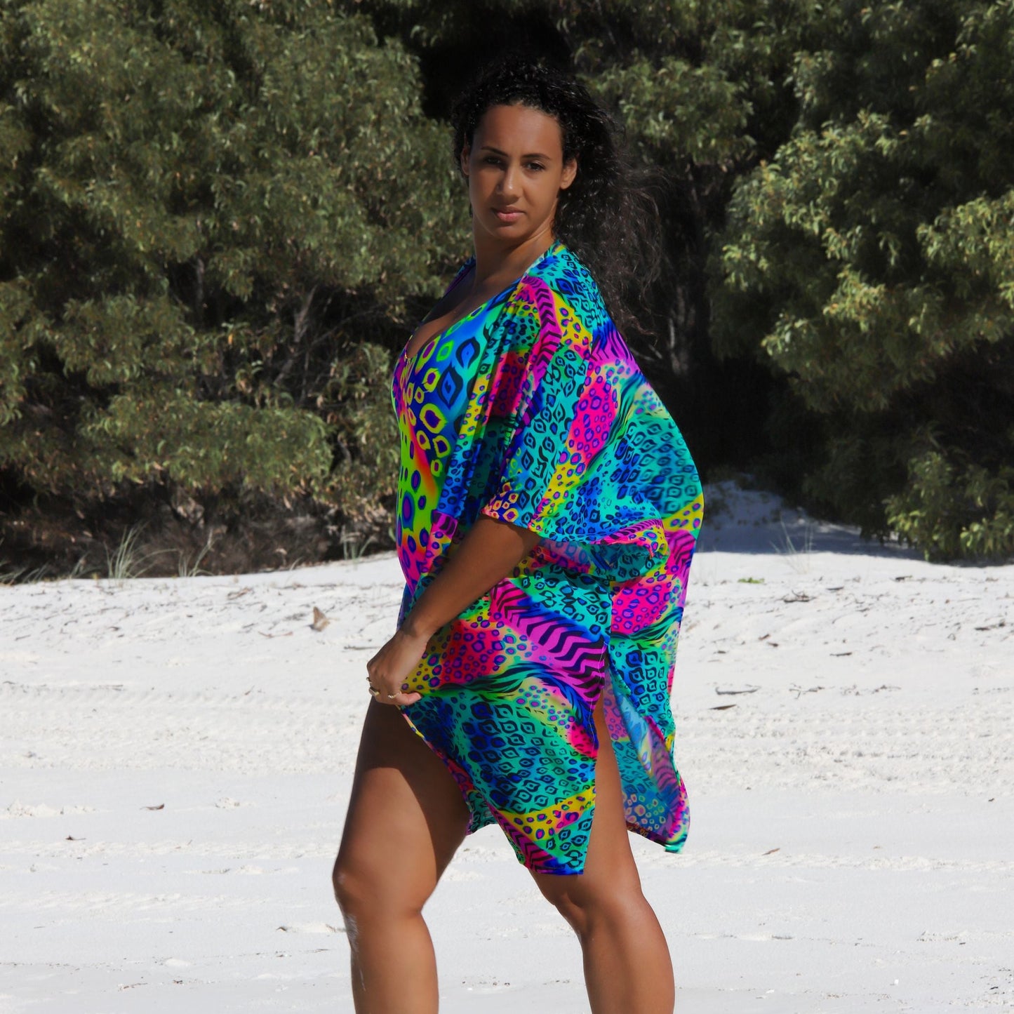Disco Drop Kimono Chiffon