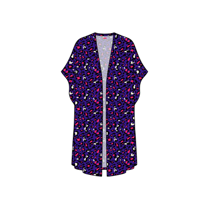 Leopard Soda Kimono Rayon